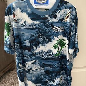 Louis Vuitton Blue Surf Graphic Tee